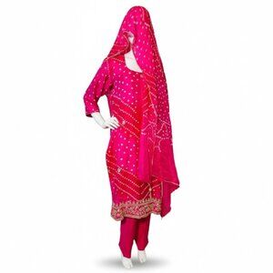 Pure Bandhej Salwar Suit